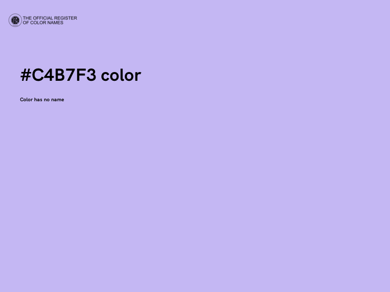 #C4B7F3 color image