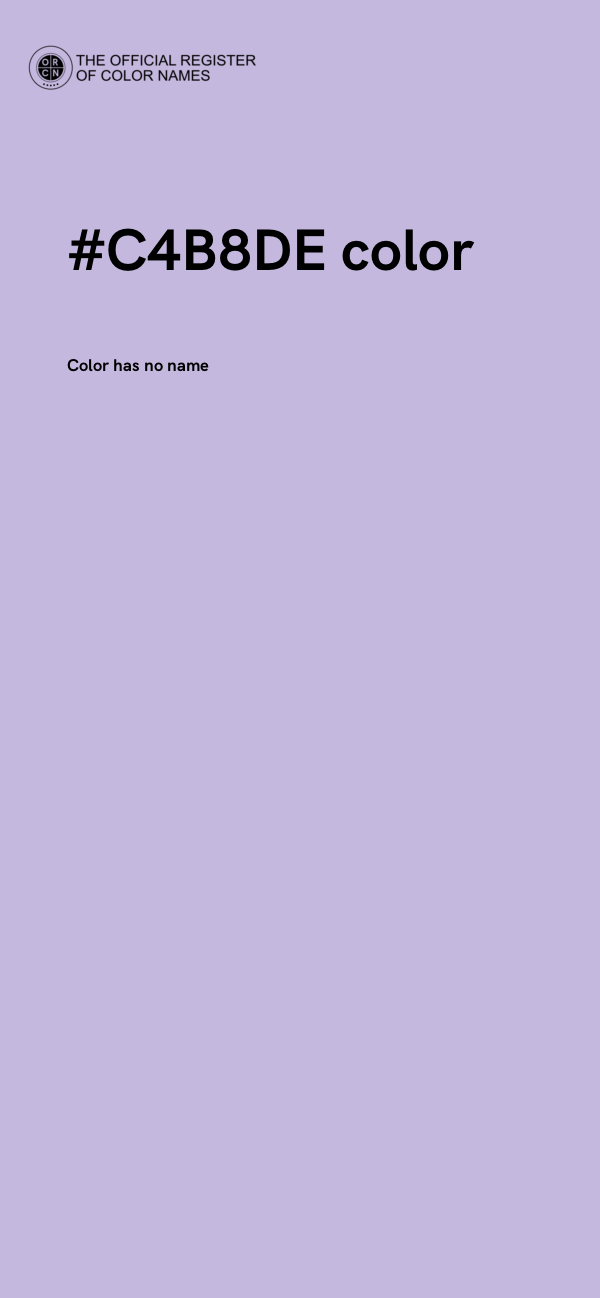 #C4B8DE color image