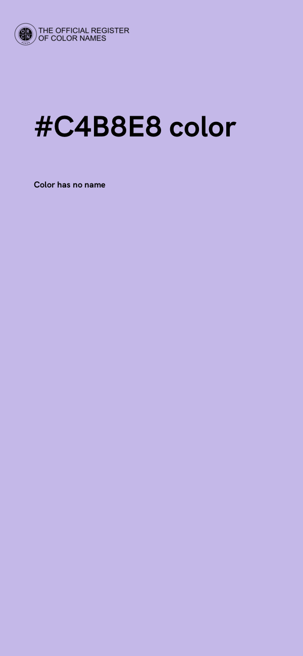 #C4B8E8 color image