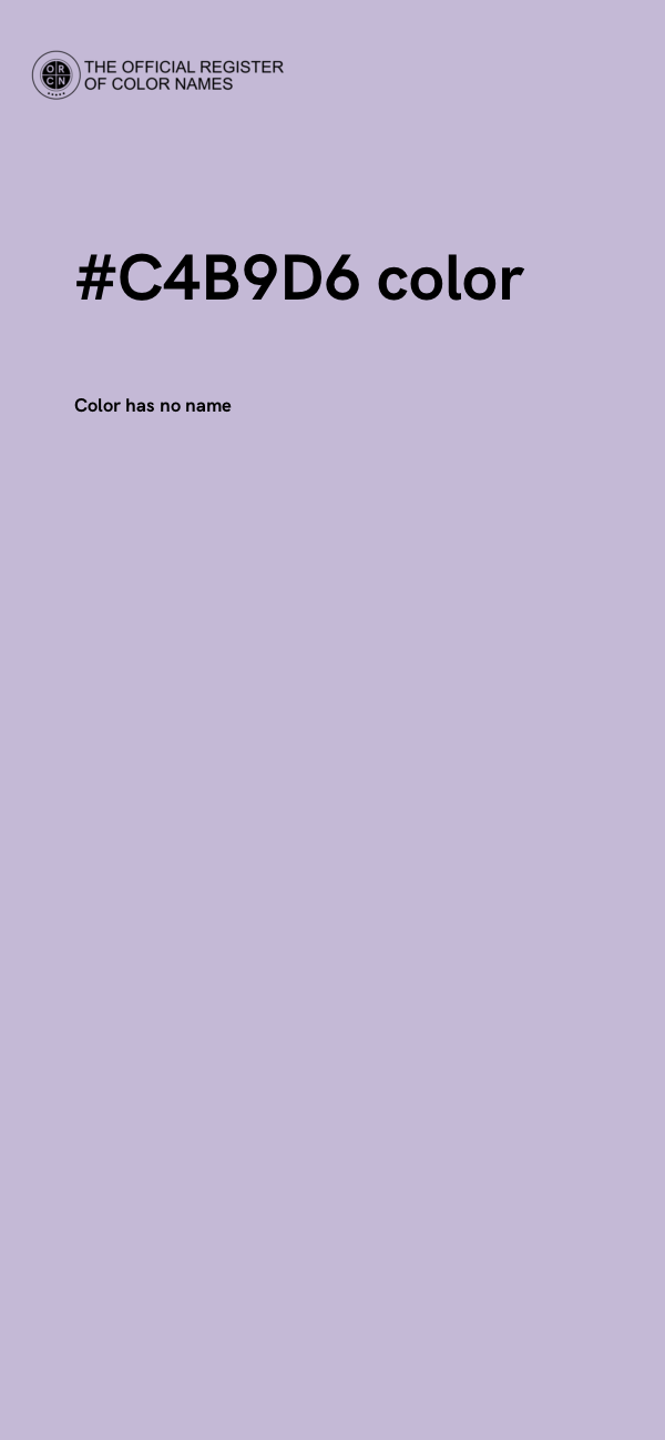 #C4B9D6 color image