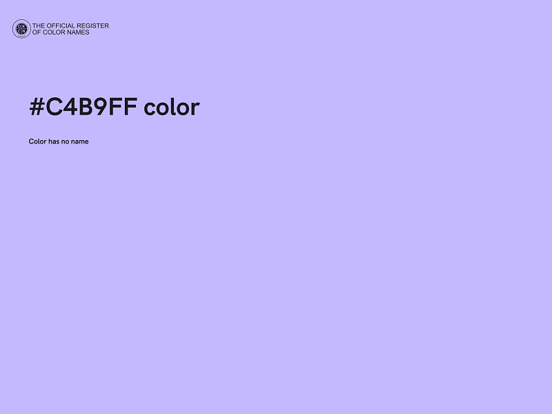 #C4B9FF color image