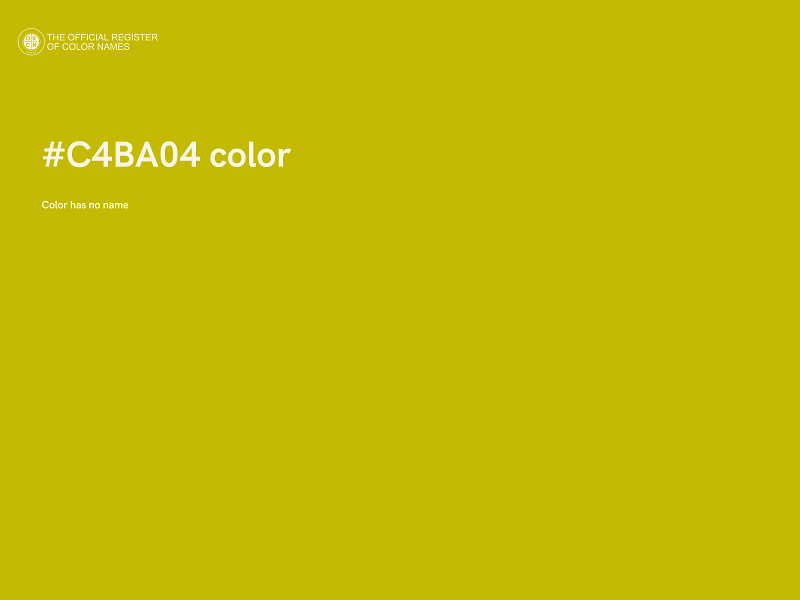 #C4BA04 color image