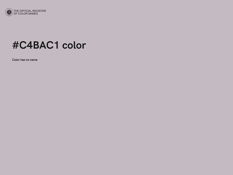 #C4BAC1 color image
