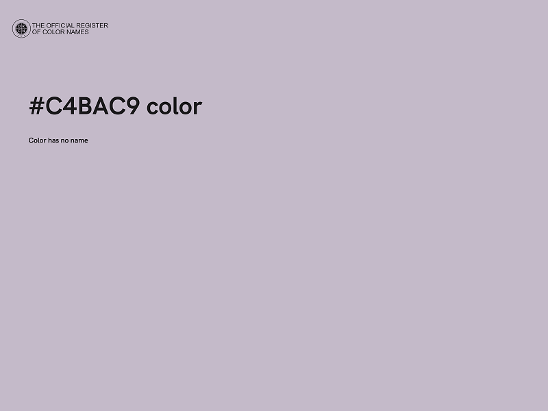 #C4BAC9 color image