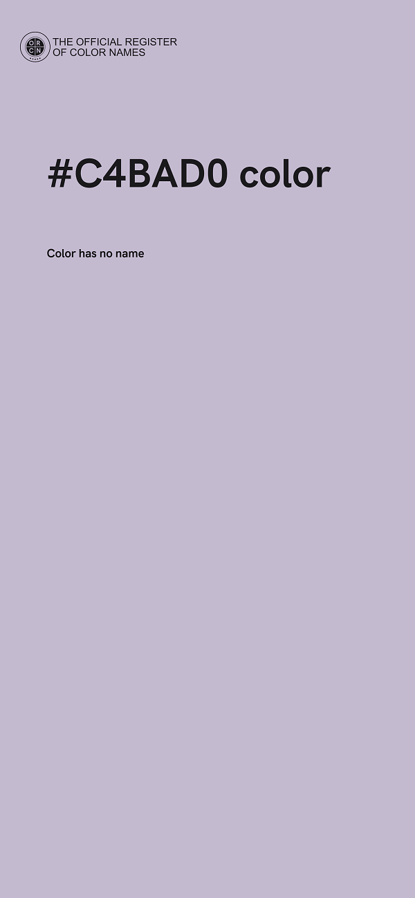 #C4BAD0 color image
