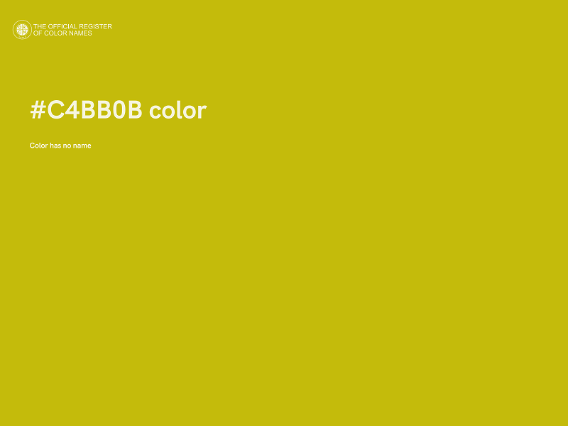 #C4BB0B color image