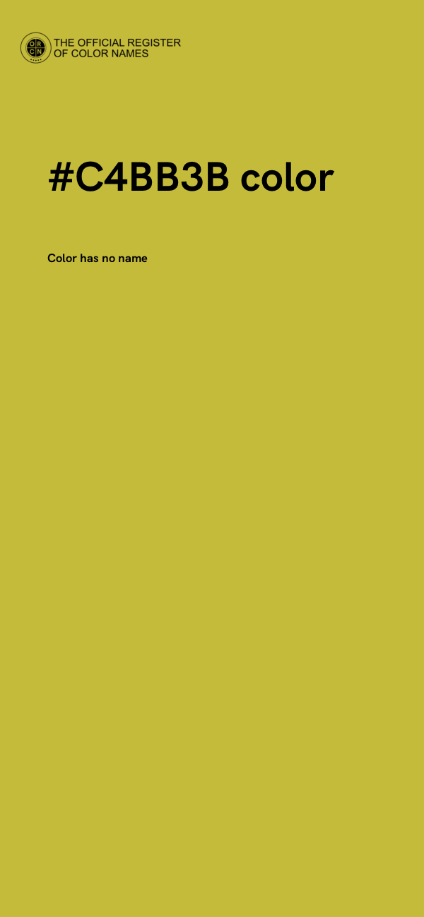 #C4BB3B color image