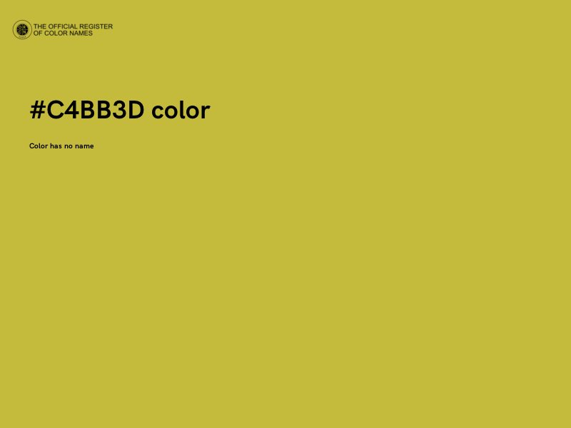 #C4BB3D color image