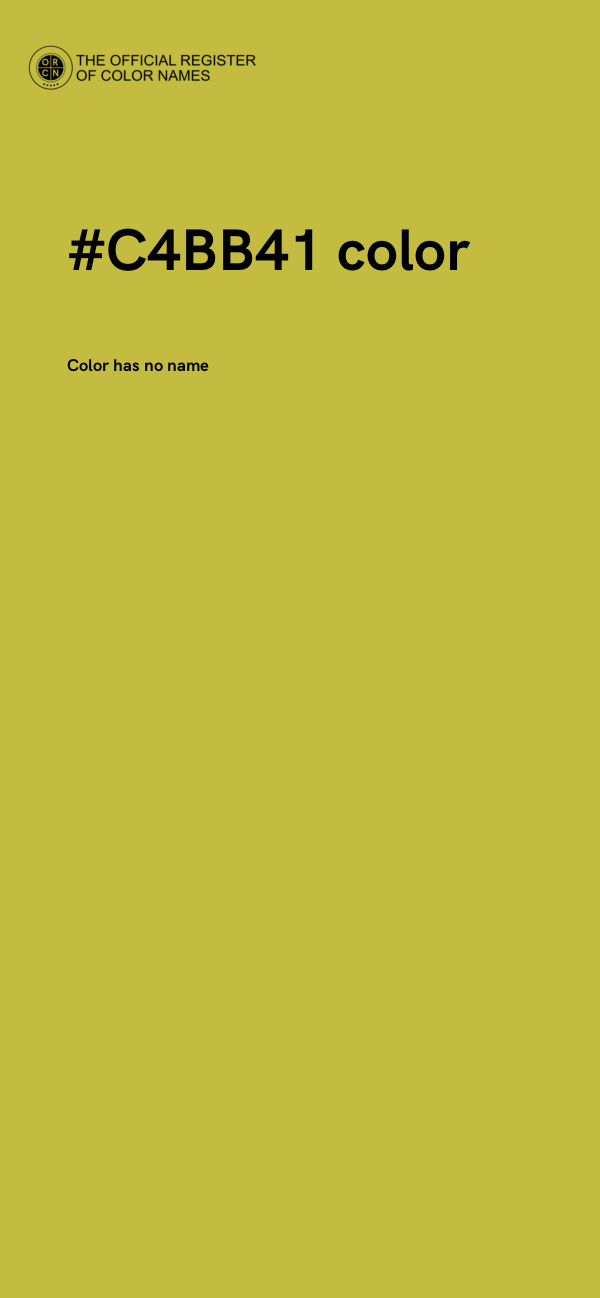 #C4BB41 color image