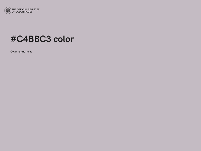 #C4BBC3 color image