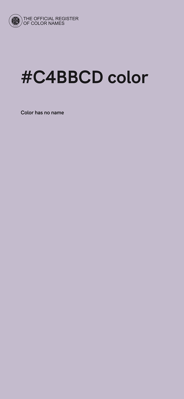 #C4BBCD color image