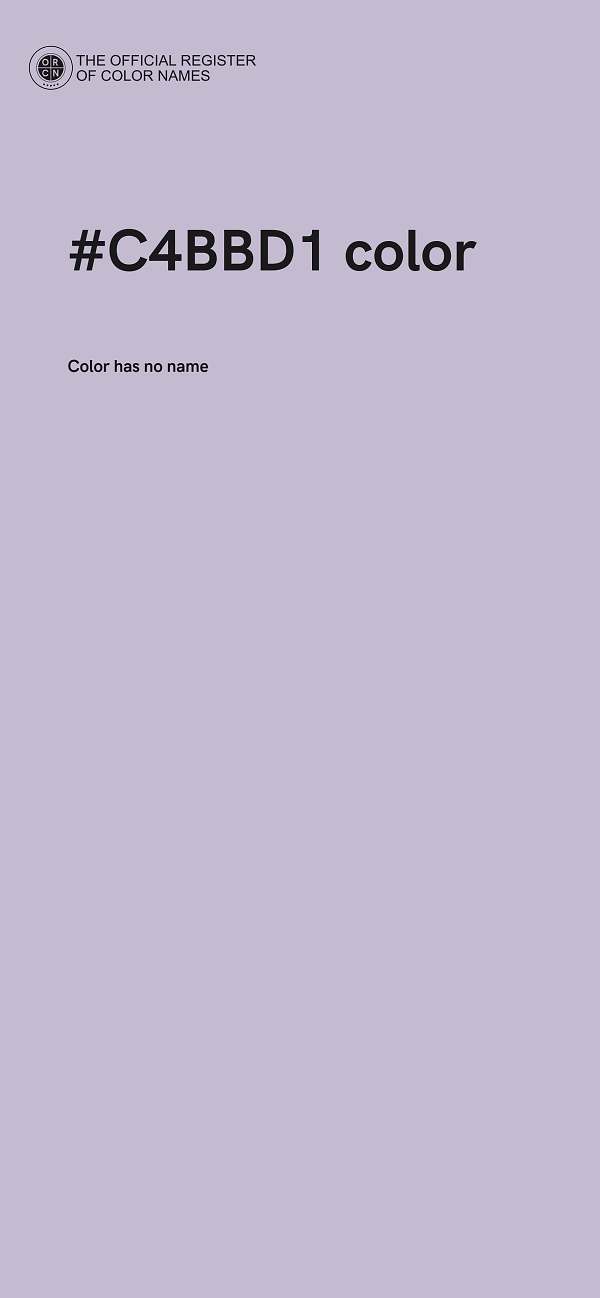 #C4BBD1 color image