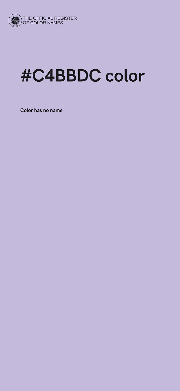 #C4BBDC color image