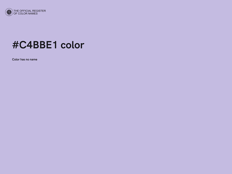 #C4BBE1 color image