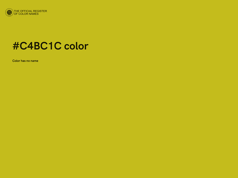 #C4BC1C color image