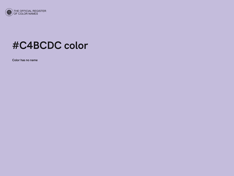 #C4BCDC color image