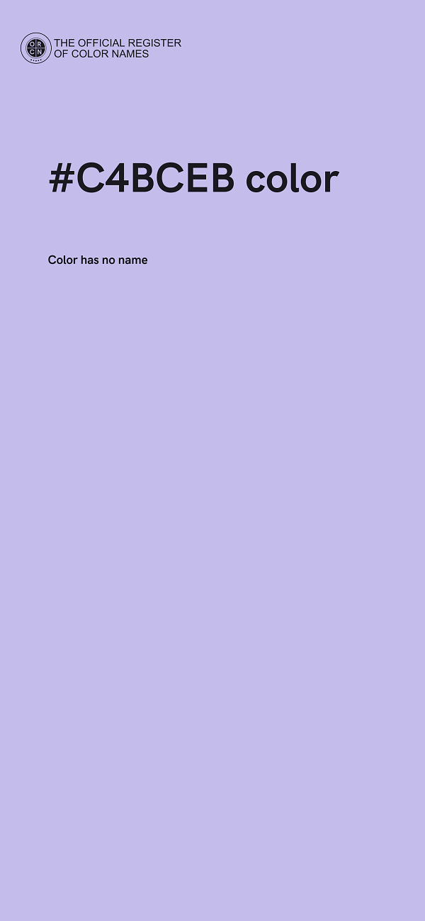 #C4BCEB color image