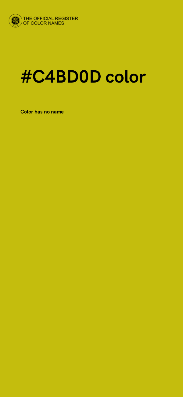 #C4BD0D color image