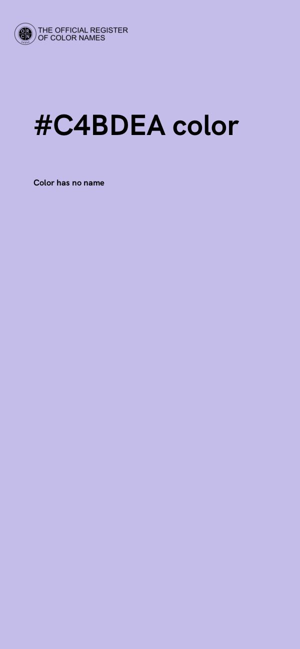 #C4BDEA color image