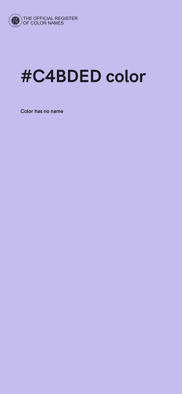 #C4BDED color image