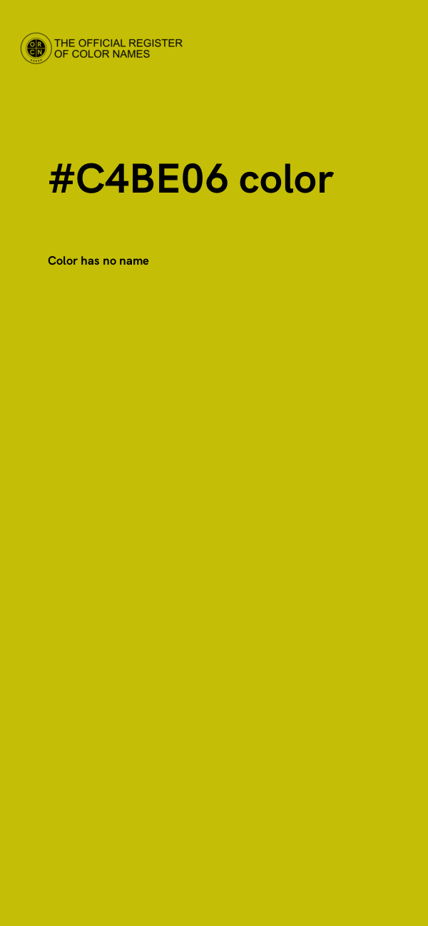 #C4BE06 color image