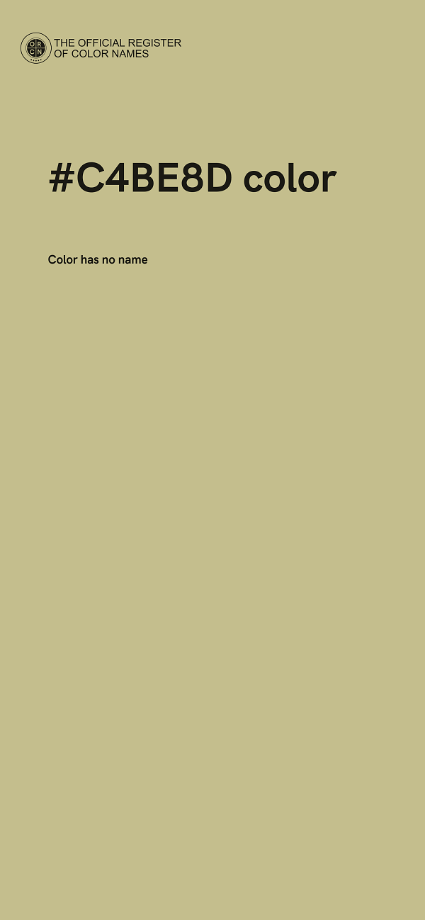 #C4BE8D color image