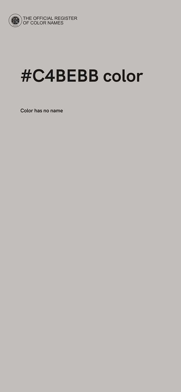 #C4BEBB color image