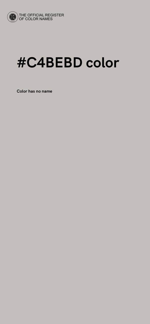 #C4BEBD color image
