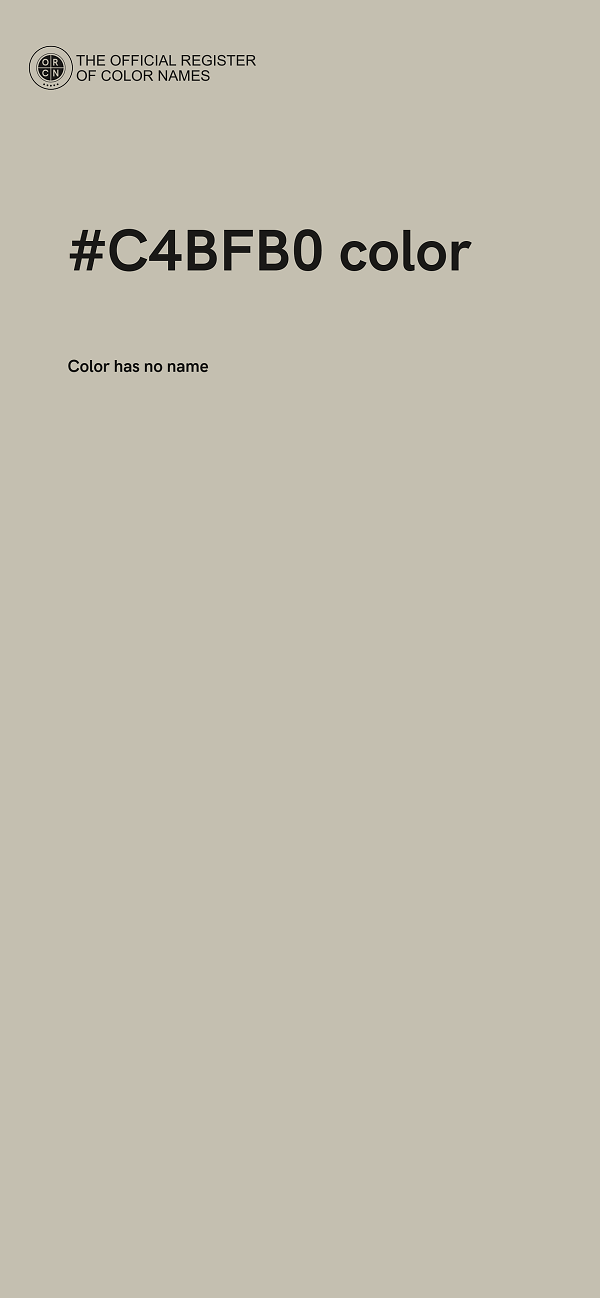 #C4BFB0 color image
