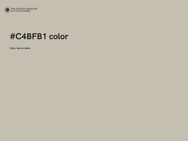 #C4BFB1 color image