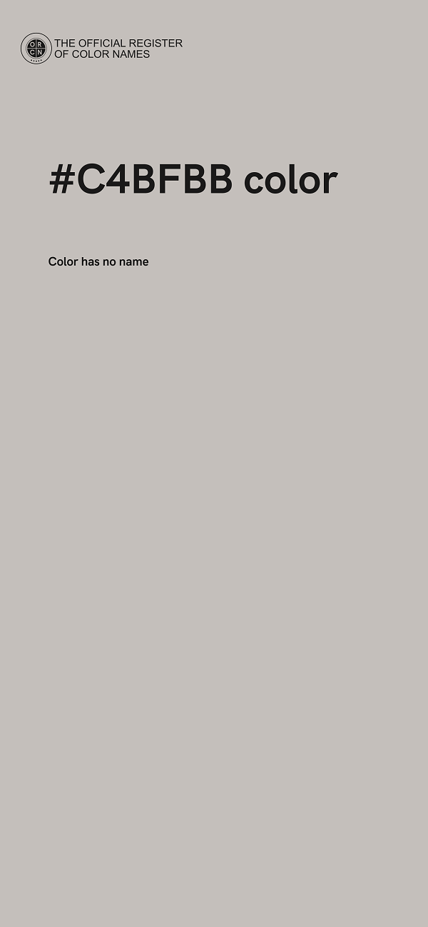#C4BFBB color image