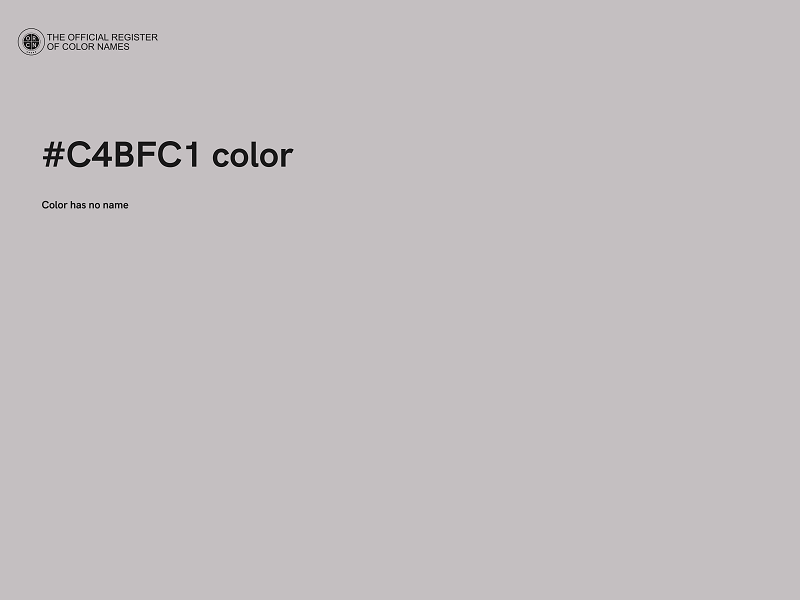 #C4BFC1 color image