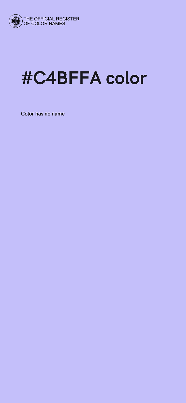 #C4BFFA color image