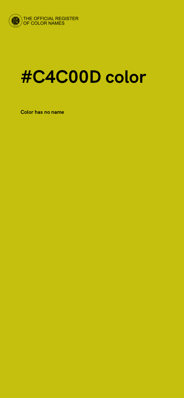 #C4C00D color image