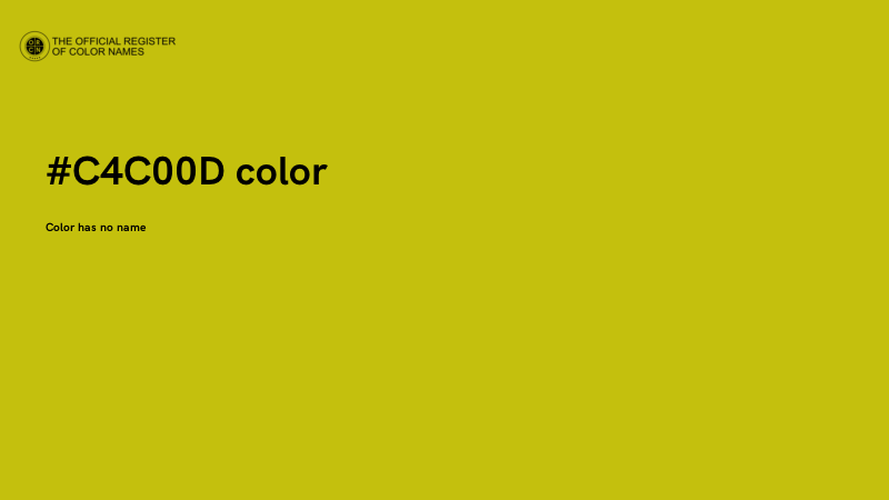 #C4C00D color image