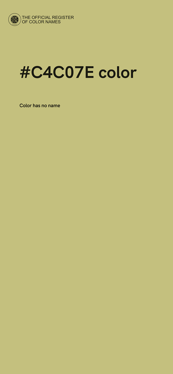 #C4C07E color image