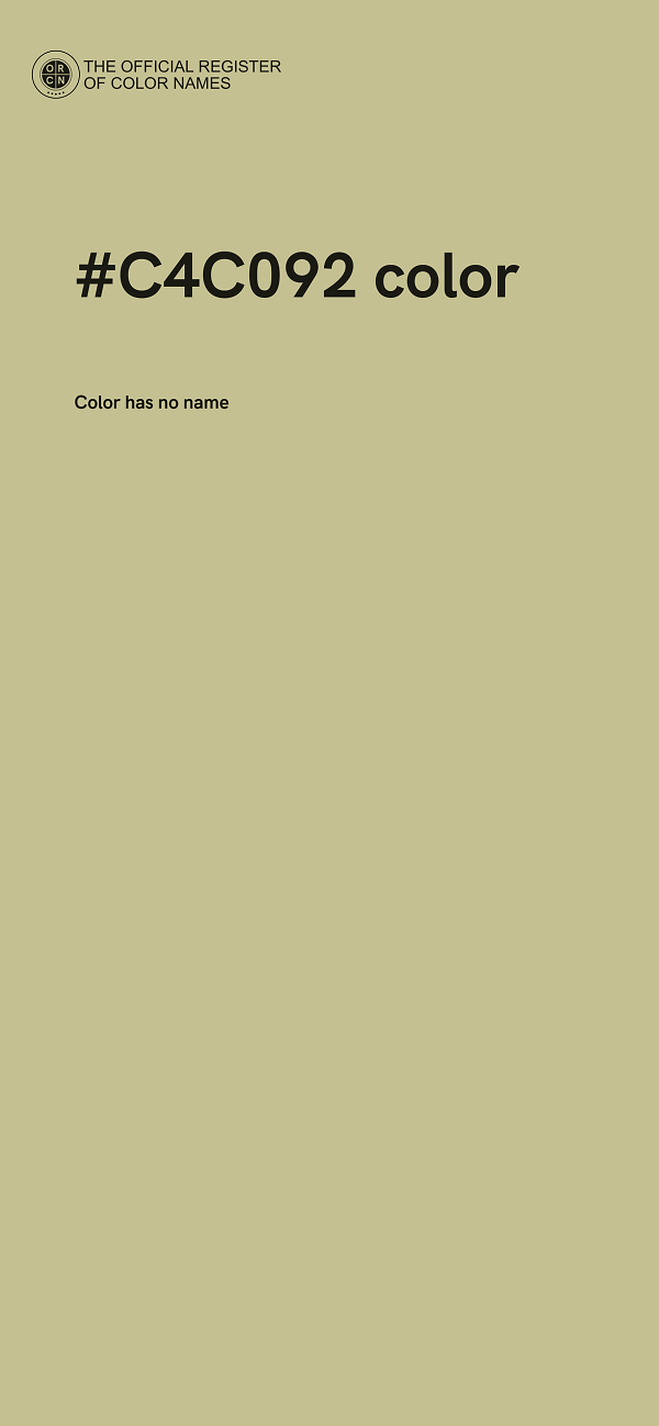 #C4C092 color image
