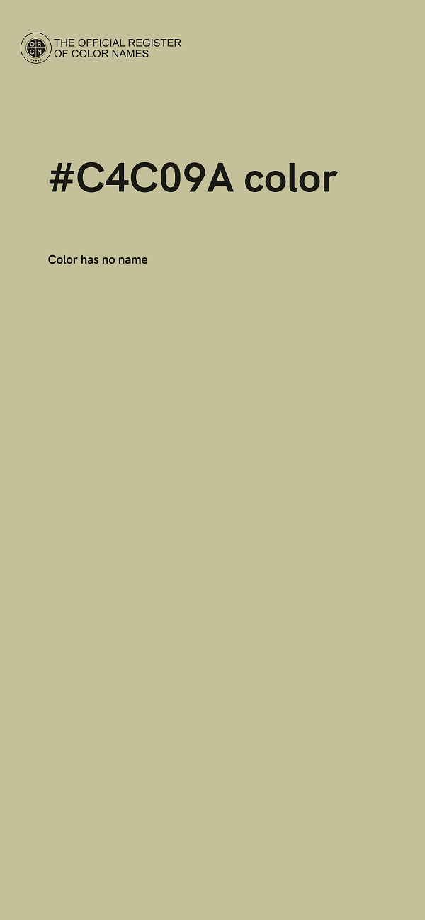 #C4C09A color image