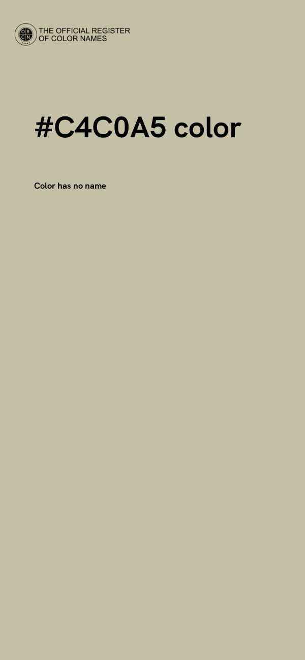 #C4C0A5 color image