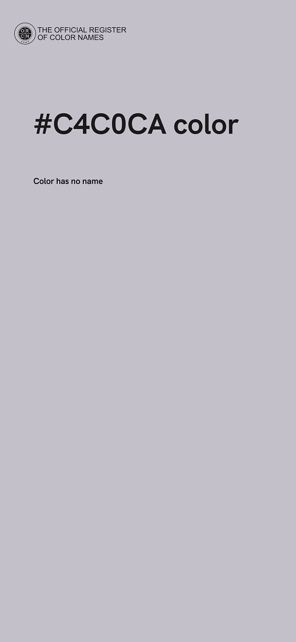 #C4C0CA color image