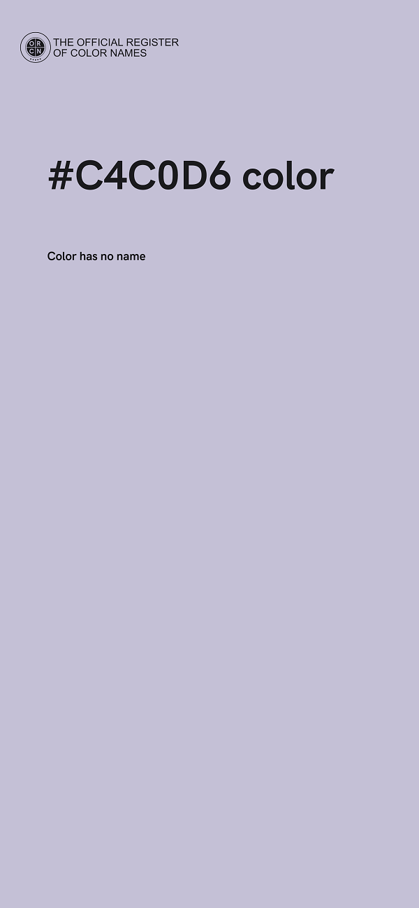 #C4C0D6 color image