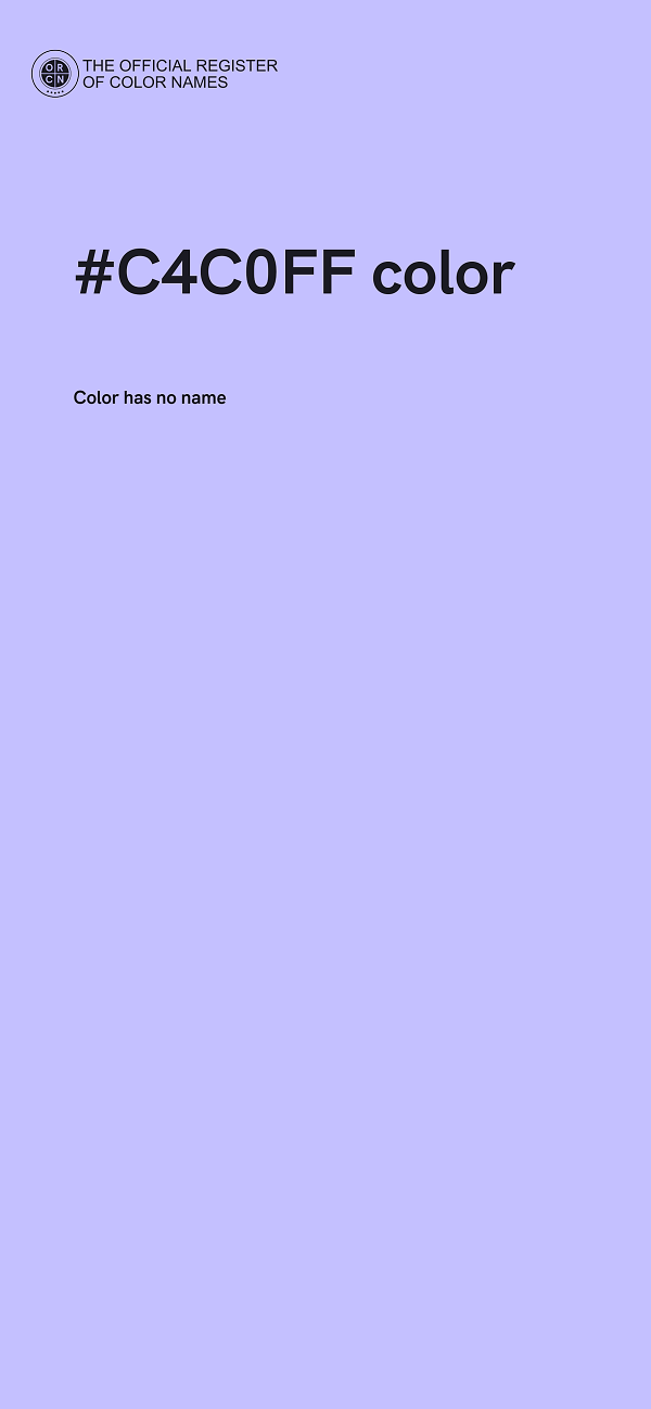 #C4C0FF color image