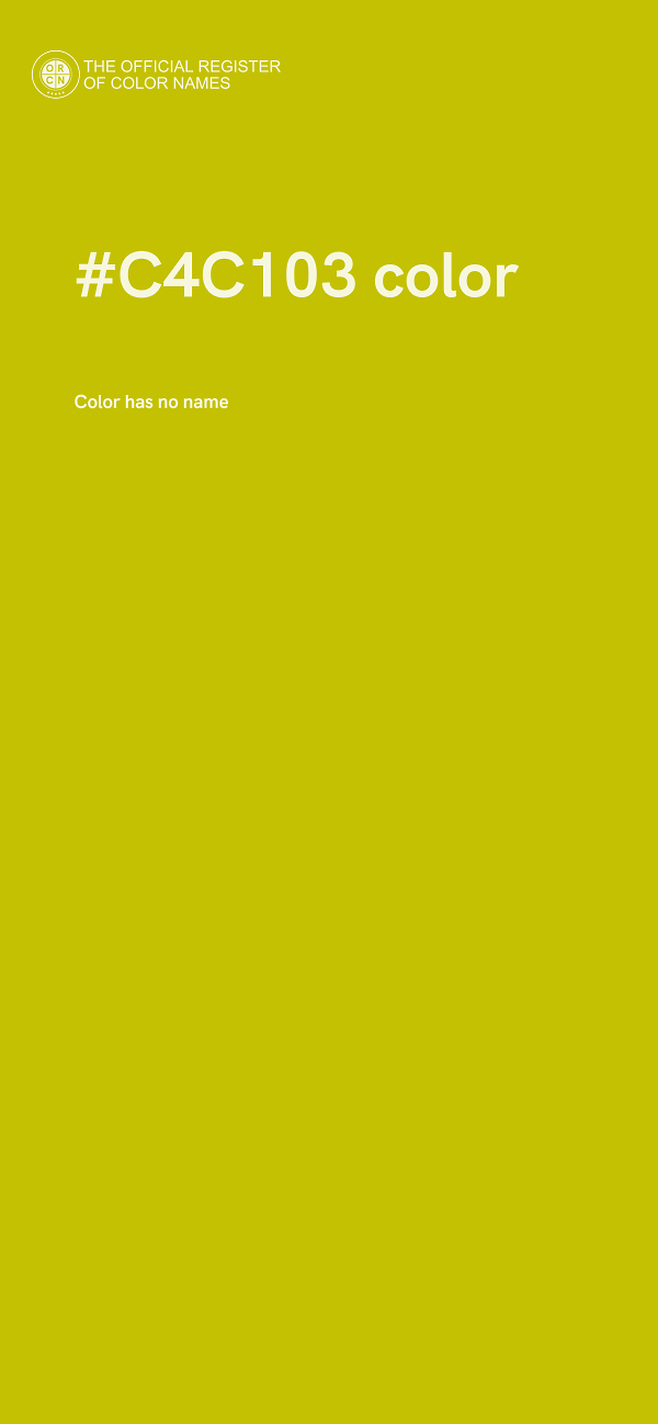 #C4C103 color image