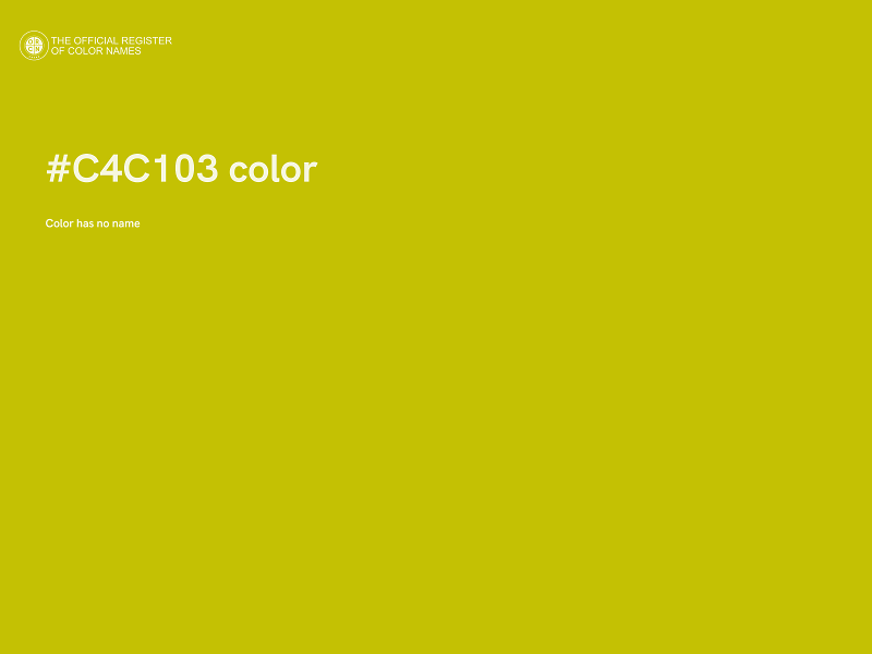 #C4C103 color image