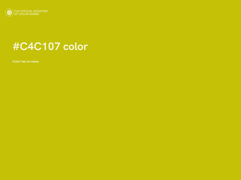 #C4C107 color image