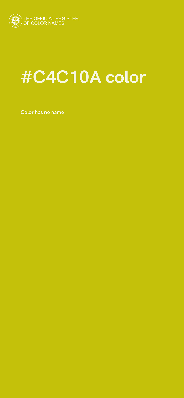 #C4C10A color image