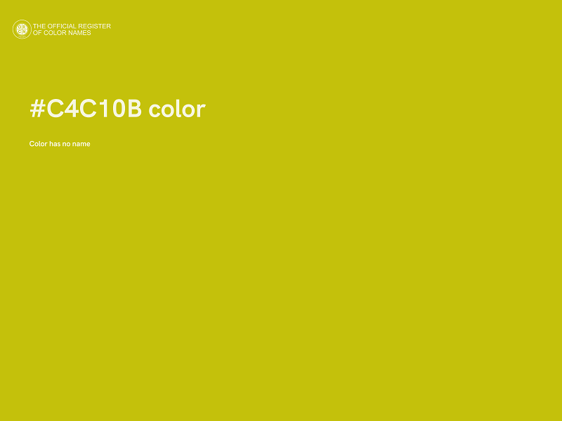 #C4C10B color image
