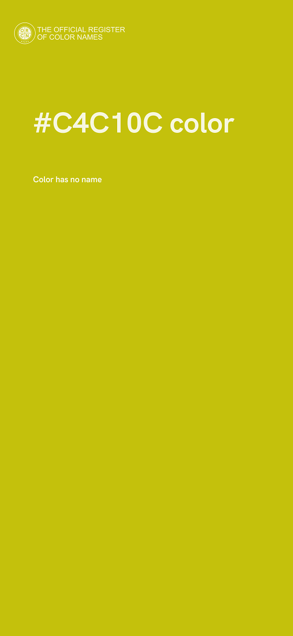 #C4C10C color image
