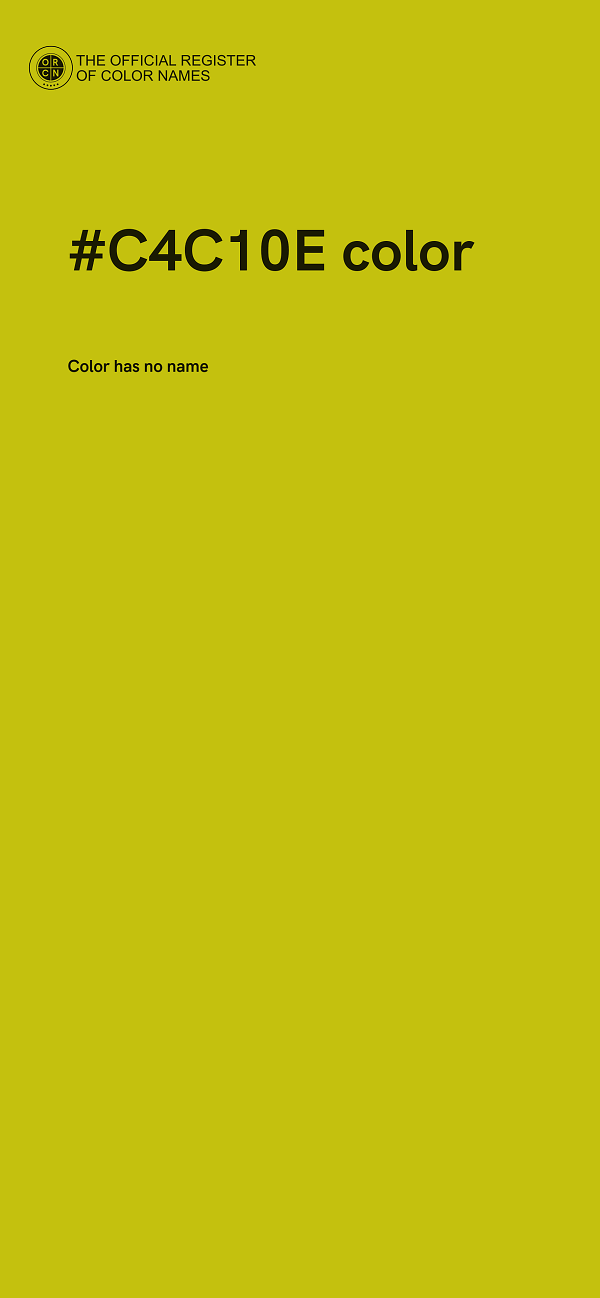 #C4C10E color image