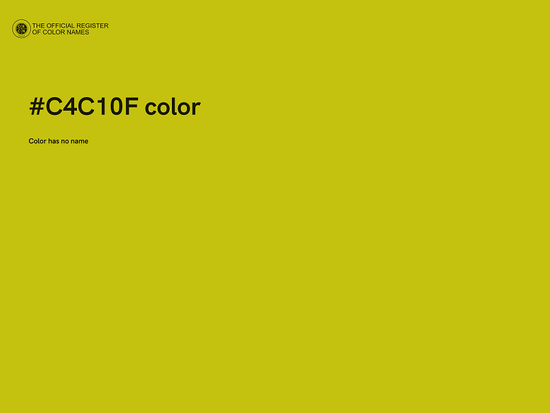 #C4C10F color image